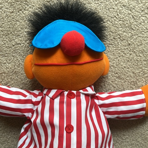 Vintage Tyco Sesame Street Sing & Snore Ernie Plush Toy - Picture 9 of 14